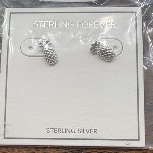Sterling Forever Pineapple Earrings